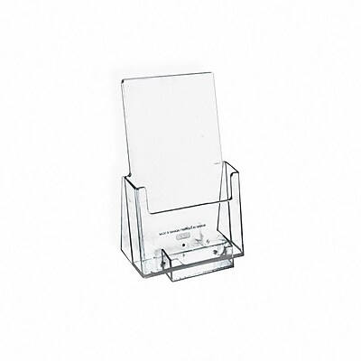 4 Pack of 2 4 Pack of 2 Azar Displays 556356 Cube With Divider & Business Card Pocket Pencil Holder 